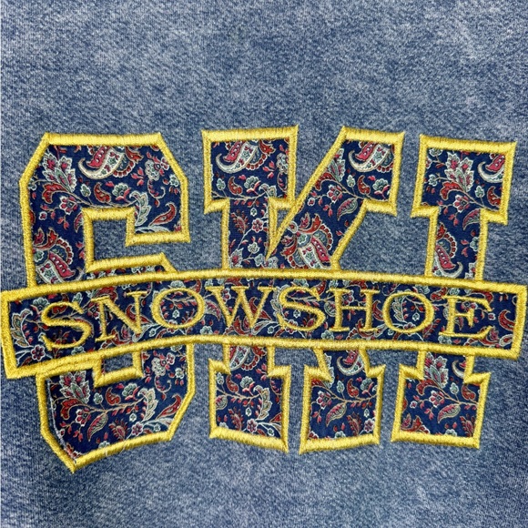 Ski Snowshoe Vintage 90's Sweatshirt - Picture 6 of 10